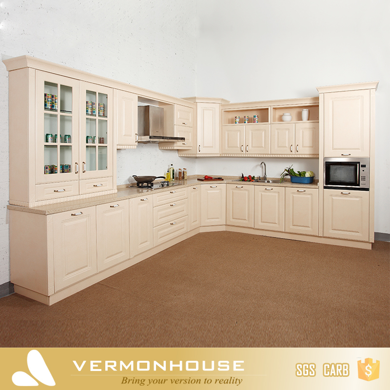Vermont Envío Diseño Blanco Color de la Isla de Lujo Modernos Gabinetes de Cocina