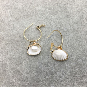Xus NYU-<span class=keywords><strong>pendientes</strong></span> de conchas geométricas personalizadas, <span class=keywords><strong>pendientes</strong></span> de conchas de perlas - Product Image 6