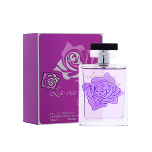 น้ำหอม ZuoFun คุณภาพสูง OEM กลิ่นดอกไม้หรูหราสำหรับผู้หญิง La <span class=keywords><strong>Vie</strong></span> En Rose สีม่วง ขนาด 100 มล. แบบสเปรย์ ของแท้ - Product Image 3