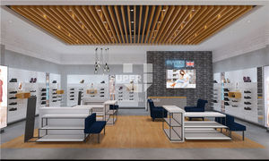 Thương Hiệu Nổi Tiếng Miễn Phí Của Phong Cách Hiện Đại Giày Cửa Hàng Ý Tưởng Thiết Kế Nội Thất - Product Image 2