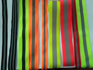 Rubans à tricoter réfléchissants argentés jaunes noirs à coudre sur du ruban réflexe pour coudre des vêtements de pantalons de travail de sécurité - Product Image 2