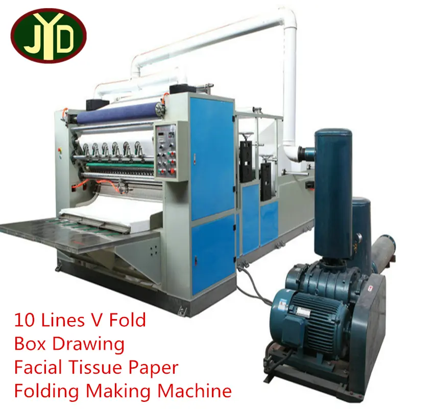 10 Lijnen Tissues Papier Maken Machine Voor Verkoop/Automatische Handdoek Tissue Papier Vouwen Machine