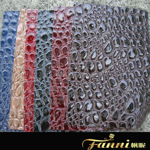 Baru Buaya Sintetis <span class=keywords><strong>PVC</strong></span> Buaya Timbul Kulit untuk Sepatu - Product Image 2
