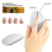 Piatto magia multi 3D tocco di scorrimento BT senza fili del mouse per Windows Mac
