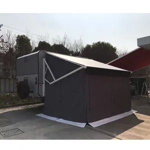 Extérieur Camping caravane auvent tente <span class=keywords><strong>toile</strong></span> tissu caravane rv remorque auvent mur kit tente - Product Image 1