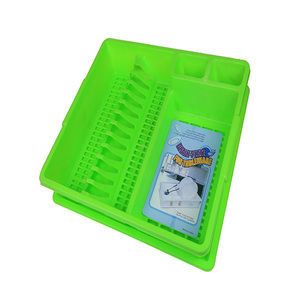 Good Quality Plastic <strong>Dish</strong> <strong>Drainer</strong> Rack <strong>With</strong> <strong>Drip</strong> <strong>Tray</strong> - Product Image 1