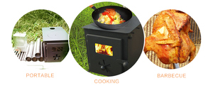 Populaire Mini Hout Brandende Kachels Gebruikt Koken/Boiler/Bbq, Hout Log Brander