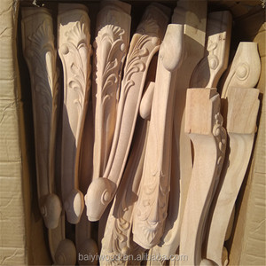 Unvollendete dekorative hand geschnitzte Holz möbel Tisch Stuhl <span class=keywords><strong>Sofa</strong></span> beine