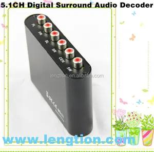 Аналоговый 5,1 канал AC3/DTS Audio шестерни Surround Sound Раш аудио декодер HD плеер