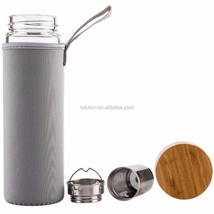 Transparent Tea Infuser Tumbler Coffee Brewer Fruit Infusion Glass <strong>Water</strong> <strong>Bottle</strong> <strong>Filter</strong> 16oz Reusable Eco-Friendly for Wedding - Product Image 4