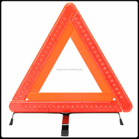 Panneau de commerce PMMA de voiture, fabricant chinois, accessoire de voiture, ampoule led, signalisation en triangle pour la sécurité sur route