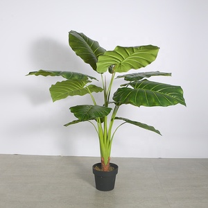 Bán Chạy Nhất Thân Thiện Với Môi 120Cm Nhân Tạo Alocasia Macrorrhizos Cây Nhân Tạo Trang Trí Để Bán - Product Image 3