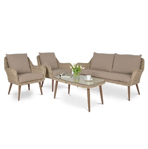 Canapé <span class=keywords><strong>de</strong></span> <span class=keywords><strong>jardin</strong></span> <span class=keywords><strong>en</strong></span> rotin, 4 places, ensemble d'extérieur, toutes saisons, livraison gratuite - Product Image 2