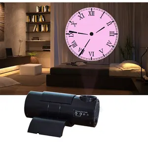 creative innovative decorative smart light LED wall clock projector