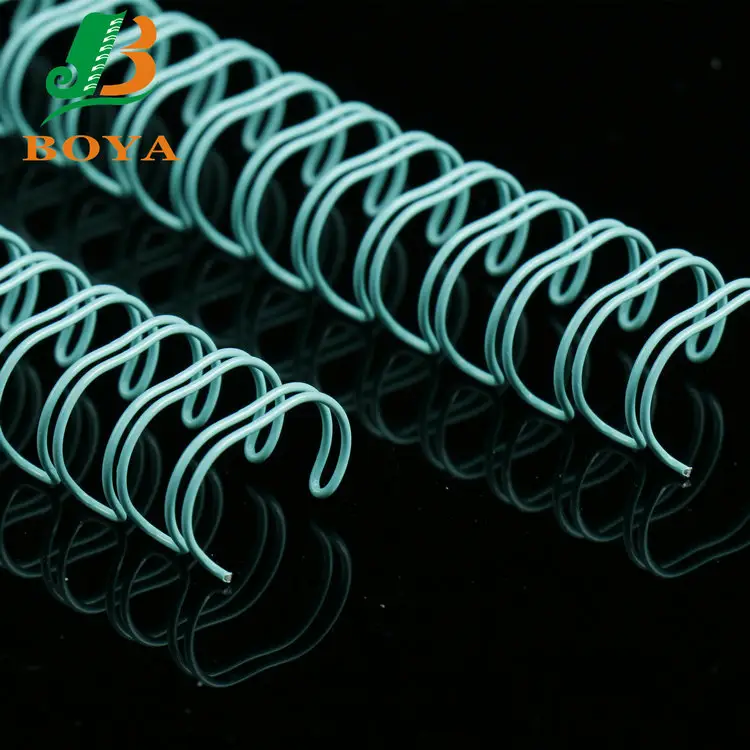 Verschiedene Größe und Weiße Farbe Double Wire Ring Doppel Metall Spirale O Draht Doppel-loop-draht Spiral Coil Verbindlich