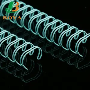 Various Size and White Color Double Wire Ring Double Metal Spiral O Wire Double Loop Wire Spiral Coil Binding