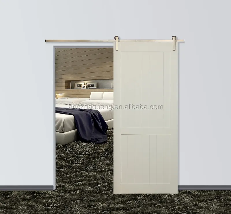 Interior PVC Foam Sliding Barn Doors for bathroom closet bedroom door