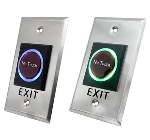 Factory direct No finger touch door emergency push door release access control no touch exit button