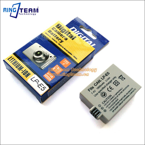 Batterie numérique rechargeable LP-E5 LPE5 pour appareils photo numériques <span class=keywords><strong>Canon</strong></span> EOS Rebel XSi XS T1i 450D 500D <span class=keywords><strong>1000D</strong></span> Kiss F X2 X3 - Product Image 6