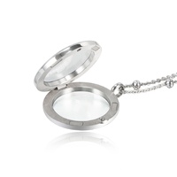 Pendentif médaillon en acier inoxydable le plus populaire avec cadre en verre flottant et plaque fenêtre
