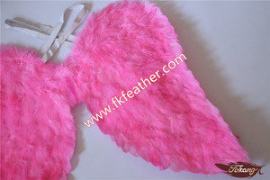 Fuentes del Partido de Ducha de Color <span class=keywords><strong>Rosa</strong></span> Alas de Ángel de Plumas de <span class=keywords><strong>Pato</strong></span> Al Por Mayor - Product Image 4