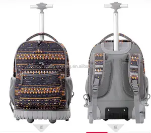 Guangzhou China Wholesale Durable Kids School Trolley Bag Backpack With Wheels