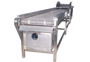 Cinta transportadora de <span class=keywords><strong>cadena</strong></span> de acero inoxidable para mariscos, fábrica de verduras - Product Image 3