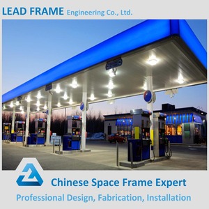 Tamaño modificado para requisitos <span class=keywords><strong>particulares</strong></span> de acero plano Truss techo prefabricada gasolinera - Product Image 4