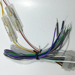 12-Pin Female Electrical Wire Connector 6*30 Nylon Fuse 1A & 8A Glass Fuse 3266 22AWG 300V Audio/Video Wire Harness White - Product Image 1