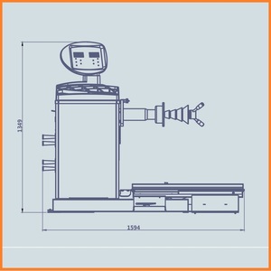 Équilibreur de roue <span class=keywords><strong>manuel</strong></span> de camion certifié CE CB46 lumineux avec camion de changement de fonction en mode voiture - Product Image 5