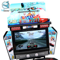 Machine de simulateur de course d'arcade de jeux de conduite de voiture de course à jetons à vendre