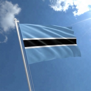 Personalizado 90*150cm poliéster <span class=keywords><strong>Botswana</strong></span> <span class=keywords><strong>bandera</strong></span> Digital impreso automotriz seguro agricultura educación agencia de viajes seda plástico - Product Image 2