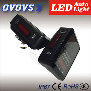 OVOVS 24 v led luces traseras de freno trasero venera lámparas para EE.UU./Euro JK j eep Wrangler camión - Product Image 3