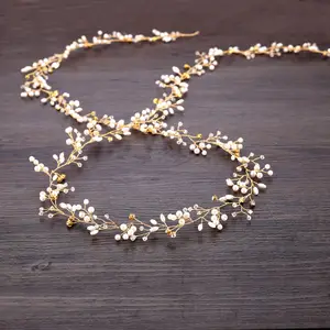 Diadema decorativa <span class=keywords><strong>para</strong></span> boda, <span class=keywords><strong>accesorios</strong></span> <span class=keywords><strong>para</strong></span> <span class=keywords><strong>el</strong></span> cabello <span class=keywords><strong>de</strong></span> vid <span class=keywords><strong>para</strong></span> novias y damas <span class=keywords><strong>de</strong></span> honor - Product Image 1