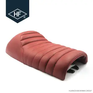 Asiento de Motocicleta Cafe Racer Personalizado en Rojo CG - Product Image 1