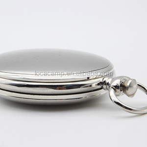 Mini montre de poche en argent/doré, <span class=keywords><strong>boussole</strong></span>, porte-clés, cadeau de randonnée en plein air, logo OEM personnalisable, lumineux, étanche, portable - Product Image 4