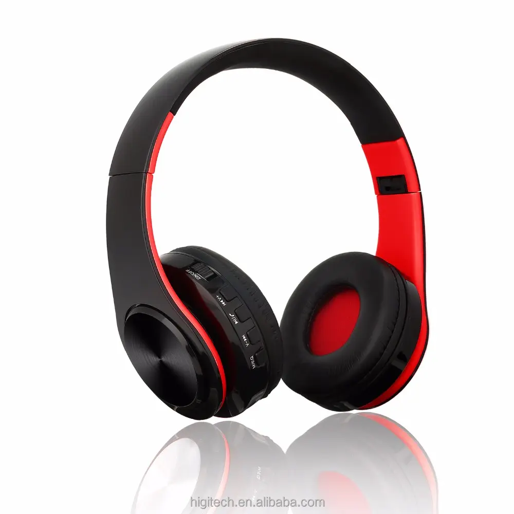 Fornecimento direto da fábrica sobre a orelha Deep Bass Stereo Foldable Handsfree Calling Music Wired Wireless Bluetooth Headphones