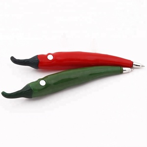Peperoncino rosso di Plastica A Forma di Inchiostro Nero <span class=keywords><strong>Penna</strong></span> A Sfera <span class=keywords><strong>Con</strong></span> <span class=keywords><strong>Magnete</strong></span> - Product Image 3