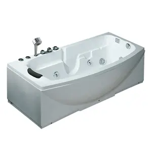 dubai cheapest chromotherapy compact bathtub with massage function tub