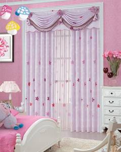 패브릭 커튼 및 커튼 도매 새로운 스타일 부드러운 스트라이프 거실 100% 폴리 에스터 정전 직물, 100% 폴리 에스터 구슬 로프 - Product Image 5