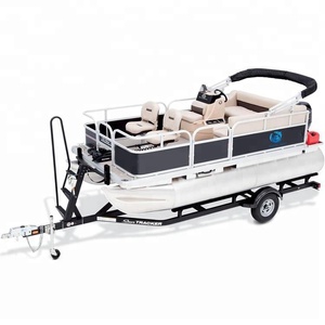Bote Pontón de Aluminio Pequeño de 20 pies (5.5 m) para <span class=keywords><strong>8</strong></span> Personas, Diseño Americano - Product Image 1