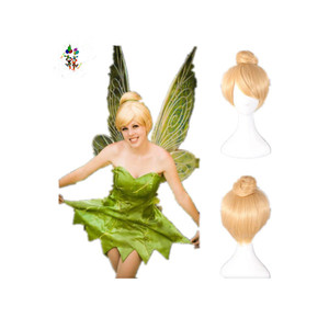 Pelucas <span class=keywords><strong>de</strong></span> Cosplay <span class=keywords><strong>de</strong></span> <span class=keywords><strong>Anime</strong></span> Tinker Bell, Cabello Rubio Dorado, HPC-0008 - Product Image 1