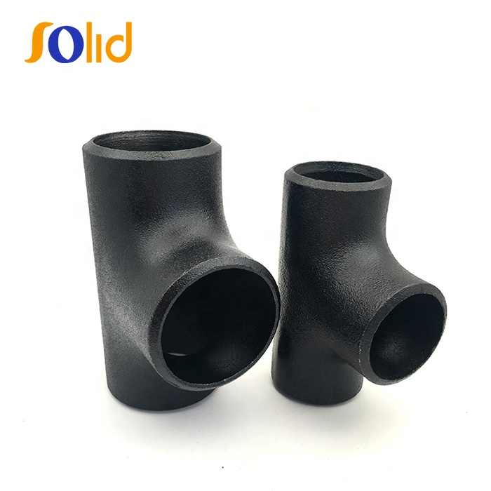 API5l Carbon Steel Black Seamless Pipe Fitting CS Equal Tee