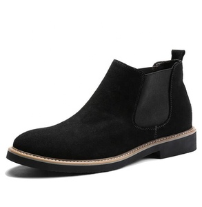 2026 nouveau Style personnalisé hiver marron <span class=keywords><strong>bottines</strong></span> <span class=keywords><strong>Chelsea</strong></span> pour hommes bottes en cuir chaussures - Product Image 1