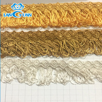 Garniture à franges longue en polyester 100% de gros