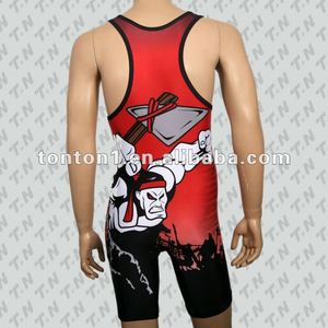 le costume de lutte de singulet de <span class=keywords><strong>lycra</strong></span> bon marché conçoivent en fonction <span class=keywords><strong>du</strong></span> client - Product Image 1