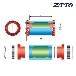 ZTTO BSA30, <span class=keywords><strong>Eje</strong></span> de <span class=keywords><strong>Pedalier</strong></span> de Bicicleta de Cerámica BB68 <span class=keywords><strong>BSA</strong></span> 68 73, Rodamiento Externo para Bicicleta de Montaña y Carretera, para Juego de Bielas BB386 de 30 mm - Product Image 5