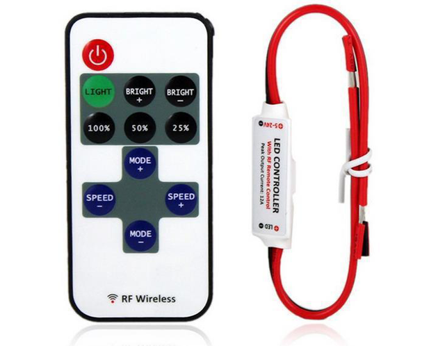 Hot Sale RF Mini LED Controller 11 Key RGB Light Controller RGB RF Remote Control