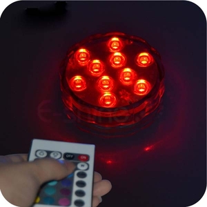 Funciona con pilas 10leds luces sumergibles RGB bajo el agua acuario noche lámparas coloridas piscina <span class=keywords><strong>luz</strong></span> <span class=keywords><strong>para</strong></span> florero de boda - Product Image 2