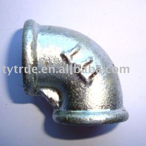 Iso49 maleable accesorios de tubería de hierro Equal Tee con cuentas con costilla galvanizado - Product Image 1